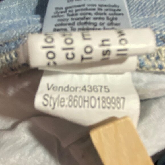 Pacsun Striped Mom Jeans Blue and White Size 26 - Picture 8 of 11